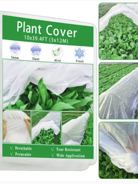 3 x 12M Garden Fleece Blanket, 35gsm Plant Fleece Frost Protection